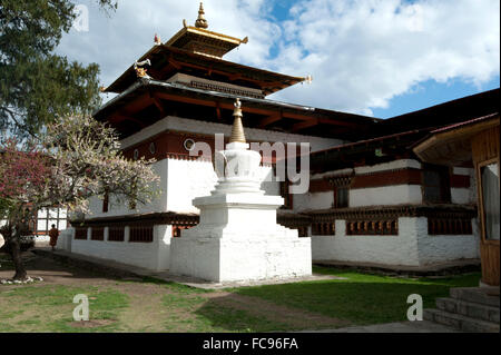 Dumtse Lakhang temple bouddhiste, construit en 1433, Paro, Bhoutan, Asie Banque D'Images