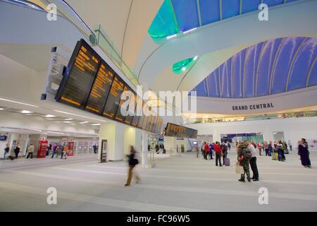 La gare Grand Central, la gare de Birmingham New Street, Birmingham, West Midlands, Angleterre, Royaume-Uni, Europe Banque D'Images