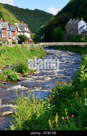 East Lyn, Lynmouth Banque D'Images