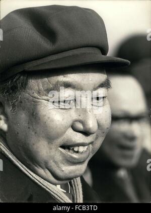 1976 - Président Hua Kuo-Feng Su Zhu (1921-2008), plus connu sous le nom de Hua Guofeng, Mao Zedong a été désigné comme le successeur du dirigeant suprême et premier ministre de la Chine, également président du parti communiste de Chine. © Keystone Photos USA/ZUMAPRESS.com/Alamy Live News Banque D'Images