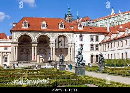 Prague Wallenstein Palace Gardens Mala Strana Prague, République tchèque Wallenstein Palace Prague Banque D'Images