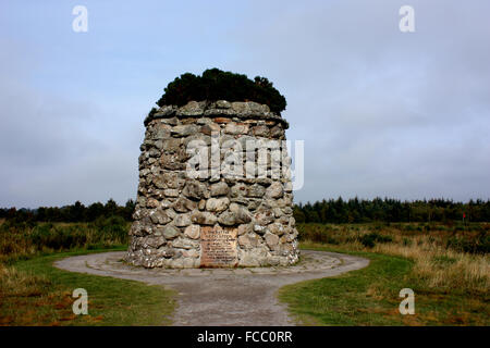 Le monument commémoratif à Culloden, Ecosse Banque D'Images