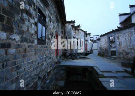 L'architecture de style ancien Hui Xidi village du comté de la province de l'Anhui Chine Yixian Banque D'Images