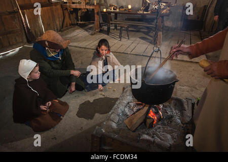 Pays-bas, Alphen aan de Rijn, Archeon. Coups ensemble appartenant à la Hollande pour le cinéma, la nature dans le Delta, la Hollande, le salon Delta. Banque D'Images