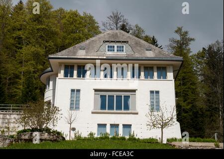 Maison Le Corbusier Maison Blanche, Le Locle, Site du patrimoine mondial de l'UNESCO La Chaux-de-Fonds / Le Locle, Suisse Banque D'Images