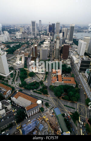 Vieux Singapour vers 1982 Banque D'Images
