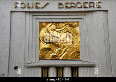Paris (France) : Les Folies Bergère Theatre Banque D'Images