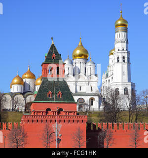 Vue sur le Kremlin de Moscou, Russie Banque D'Images