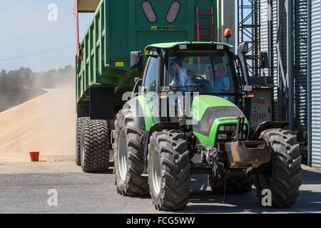 Coopérative des céréales de l'essai, ORNE (61), FRANCE Banque D'Images