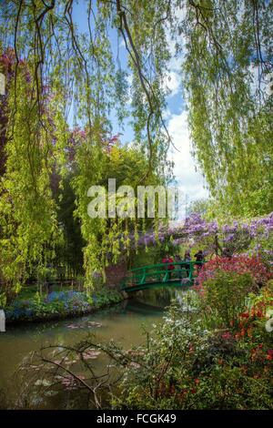 Le jardin de Claude MONET, Giverny, LA NORMANDIE, France Banque D'Images