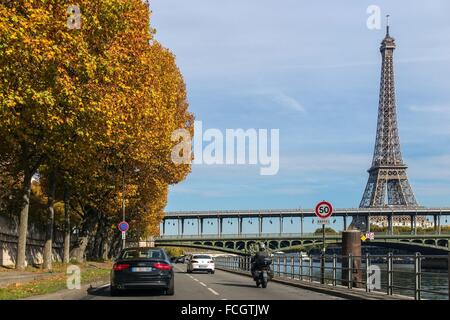 ILLUSTRATION DE LA CIRCULATION DANS PARIS (75), ILE DE FRANCE, FRANCEE Banque D'Images