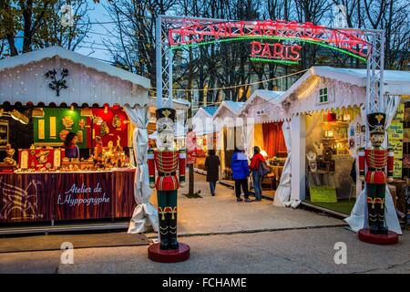 Foire de Noël, les Champs Elysées, Paris Banque D'Images