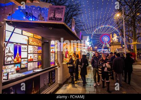 Foire de Noël, les Champs Elysées, Paris Banque D'Images