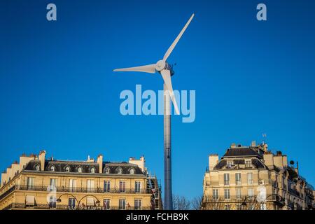 Éolienne, VILLE DE PARIS, ILE-DE-FRANCE, FRANCE Banque D'Images