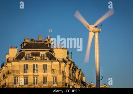 Éolienne, VILLE DE PARIS, ILE-DE-FRANCE, FRANCE Banque D'Images