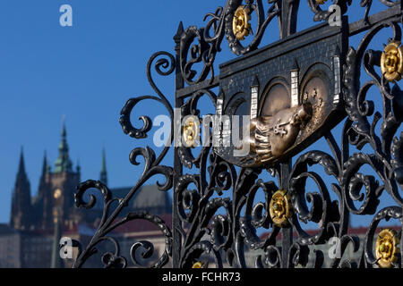 Saint Jean de Nepomuk Prague République tchèque Catholique Banque D'Images