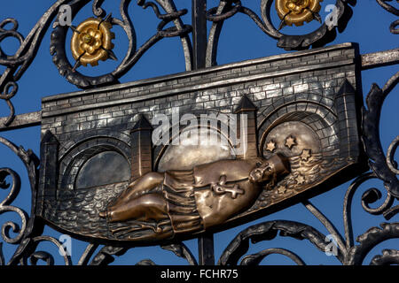 Saint Jean Népomucène Prague République Tchèque Banque D'Images