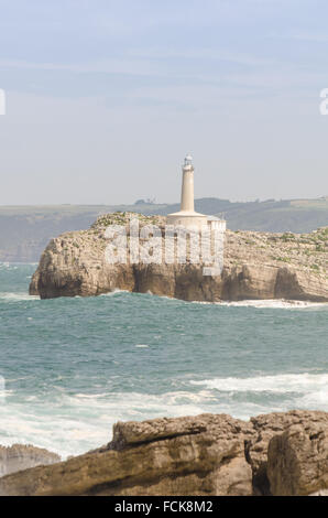 Santander au phare du littoral. Cantabrie Espagne du Nord Banque D'Images