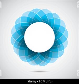 Abstract blue figure Illustration de Vecteur