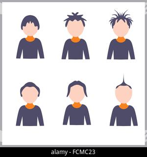 Icônes de l’humains Illustration de Vecteur