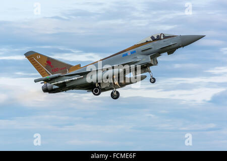 Typhon, RAF Lossiemouth, Moray, Ecosse, Royaume-Uni Banque D'Images