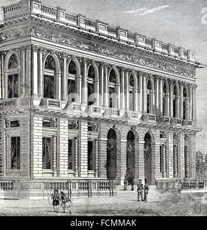 L'Army & Navy Club House, 1875, Pall Mall, une rue de la ville de Westminster, Londres, Angleterre Banque D'Images