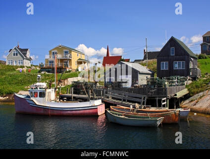 Des bateaux de pêche à Peggy's Cove, Nova Scotia, canada Banque D'Images