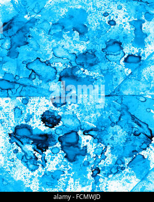 Lumineux multicolore aquarelle bricolage peinture toile de vêtements design, surfaces, textile, pour le web et l'utilisation d'impression Banque D'Images