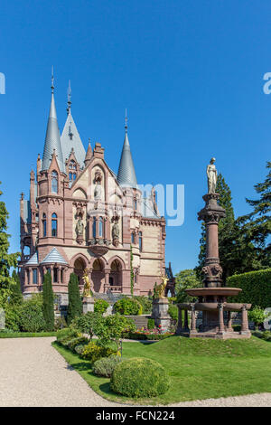 Drachenburg Château Drachenfels ou à l'extérieur de Bonn. Banque D'Images