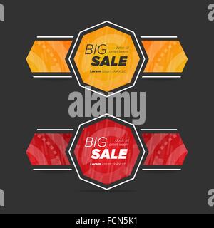 Cercle Grande vente d'autocollants. Vente et promotions. Vector illustration Illustration de Vecteur