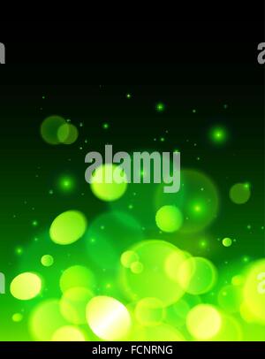 Effet bokeh abstract Green background vector Illustration de Vecteur