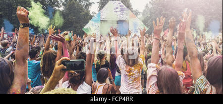 Célébration du Festival Holi Banque D'Images