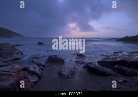 À l'aube dans le sud-est de Cornwall Downderry Banque D'Images