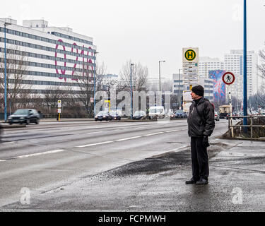 Berlin Lichtenberg, Q216 - appartement ancien bâtiment converti en logement social et abordable pour les étudiants et personnes âgées Banque D'Images