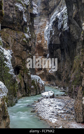 Gorge Partnachklamm près de Garmisch-Partenkirchen, Bavière, Allemagne Banque D'Images