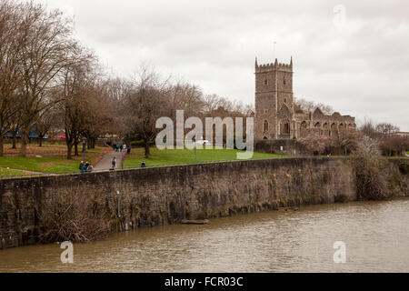 Parc du Château de l''Église Saint-Pierre Bristol Banque D'Images