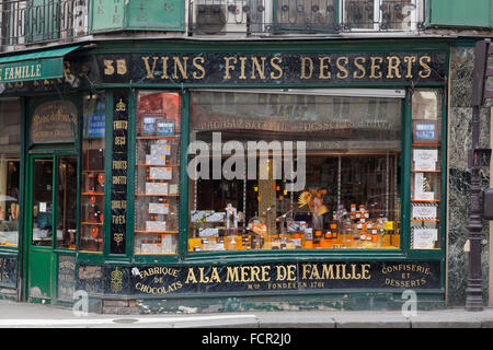 A la mere de famille, la plus ancienne chocolaterie de Paris dans le 9ème arrondissement, France Banque D'Images