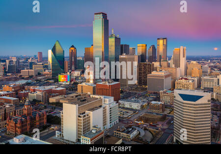 Dallas est la neuvième ville la plus peuplée des États-Unis d'Amérique et la troisième ville la plus peuplée de l'état du Texas. Banque D'Images
