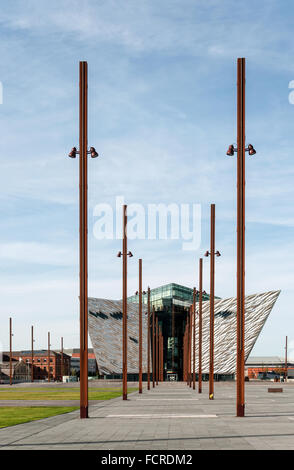 Centre d'information et musée du Titanic de Belfast. Banque D'Images