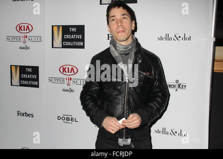 Hollywood, Californie, USA. 24 Jan, 2016. J15806CHW.Sundance Film Festival 2016 - L'Initiative Creative Coalition Spotlight Awards Gala Dinner.Cisero's, Park City, Utah.01/23/2016.JUSTIN LONG .©Clinton H. Wallace/Photomundo/ International Inc © Photos Clinton Wallace/Globe Photos/ZUMA/Alamy Fil Live News Banque D'Images