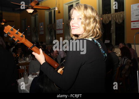 Hollywood, Californie, USA. 24 Jan, 2016. J15806CHW.Sundance Film Festival 2016 - L'Initiative Creative Coalition Spotlight Awards Gala Dinner.Cisero's, Park City, Utah.01/23/2016.PEPPINA .©Clinton H. Wallace/Photomundo/ International Inc © Photos Clinton Wallace/Globe Photos/ZUMA/Alamy Fil Live News Banque D'Images