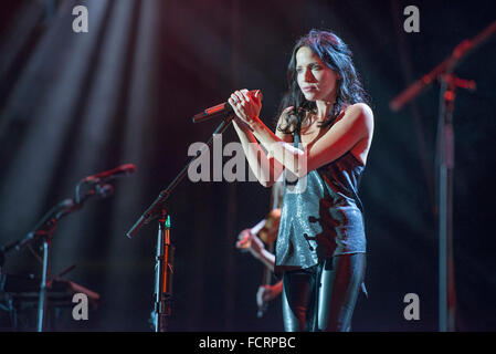 Manchester, UK. 24 janvier 2016. The Corrs effectuer à la Manchester Arena, Manchester, sur leur tournée britannique 24/01/2016 Credit : Gary Mather/Alamy Live News Banque D'Images