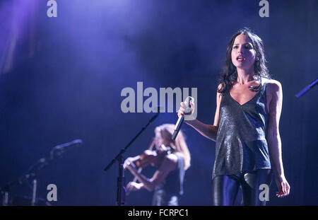 Manchester, UK. 24 janvier 2016. The Corrs effectuer à la Manchester Arena, Manchester, sur leur tournée britannique 24/01/2016 Credit : Gary Mather/Alamy Live News Banque D'Images