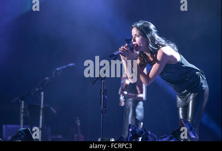 Manchester, UK. 24 janvier 2016. The Corrs effectuer à la Manchester Arena, Manchester, sur leur tournée britannique 24/01/2016 Credit : Gary Mather/Alamy Live News Banque D'Images