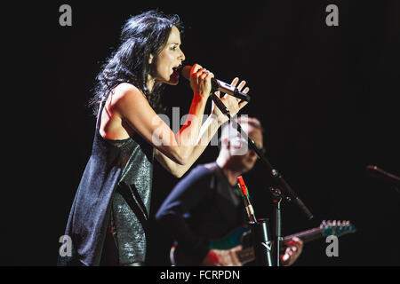 Manchester, UK. 24 janvier, 2016. 24 janvier 2016 - The Corrs effectuant à la Manchester Arena sur leur UK Tour 2016 Credit : Myles Wright/ZUMA/Alamy Fil Live News Banque D'Images