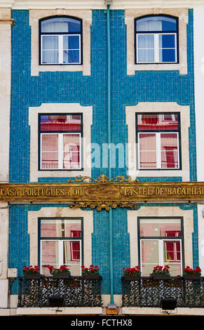 Portugal, Lisbonne, la Baixa pombalin, Casa portuguesa do pastel de bacalhau, la maison de bacalhau Banque D'Images