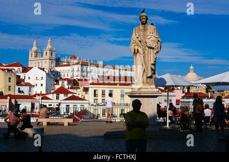 Portugal, Lisbonne, Alfama de Santa Luzia belvedere Banque D'Images