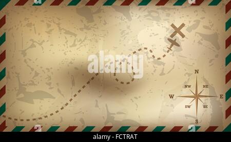 Arrière-plan de la poste. Vector illustration. Illustration de Vecteur