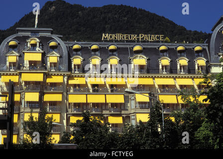 CHE, Suisse, Montreux au bord du lac de Genève, l'hôtel Montreux Palace. CHE, Schweiz, Montreux am Genfer See, Hotel Montreux Palace. Banque D'Images