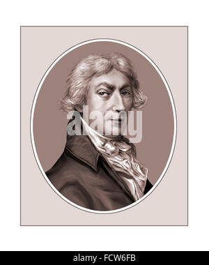Thomas Gainsborough, peintre anglais, Portrait Banque D'Images